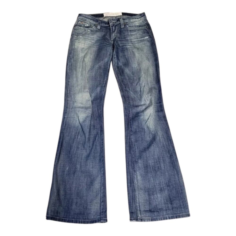 Joes‎ Jeans 1971 Vintage Series Rigid Dark Distressed Flare Rhinestone Star 27